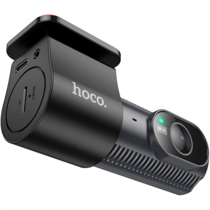 Відеореєстратор HOCO DV8 2K display hidden driving recorder with rear camera Black (6942007623384)