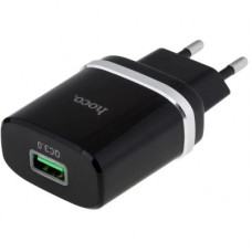 Зарядний пристрій HOCO C12Q Smart USB QC3.0 18W Black (6931474716255)