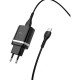 Зарядний пристрій HOCO C12Q Smart USB QC3.0 + cable USB to USB-C 18W Black (6931474716293)