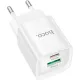 Зарядний пристрій HOCO C147A Charm 1xUSB-C PD20W + 1xUSB QC3.0 White (6942007630276)