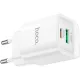 Зарядний пристрій HOCO C147A Charm 1xUSB-C PD20W + 1xUSB QC3.0 White (6942007630276)