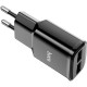 Зарядний пристрій HOCO C88A Star round 2xUSB + cable Micro 12W Black (6931474749529)