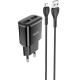 Зарядний пристрій HOCO C88A Star round 2xUSB + cable Micro 12W Black (6931474749529)