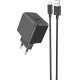 Зарядний пристрій HOCO CS11A Ocean USB + cable USB to Micro 5P 10.5W Black (6942007603584)