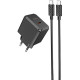 Зарядний пристрій HOCO CS13A Ocean USB-C PD20W + cable USB-C to USB-C Black (6942007603843)