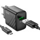 Зарядний пристрій HOCO CS21A Rich USB QC3.0 + cable USB to Micro 5P Black (6942007609890)