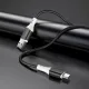 Дата кабель USB 2.0 AM to USB-C 1.0m 3A silicone BX79 black BOROFONE (6974443384789)