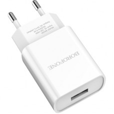 Зарядний пристрій BOROFONE BA20A Sharp USB 10.5W White (6931474700681)