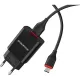 Зарядний пристрій BOROFONE BA20A Sharp USB + cable USB to Micro 5P 10.5W Black (6931474702135)