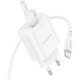 Зарядний пристрій BOROFONE BA82A Platinum USB-C PD25W + cable USB-C to USB-C White (6941991112270)