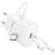 Зарядний пристрій BOROFONE BA82A Platinum USB-C PD25W + cable USB-C to USB-C White (6941991112270)