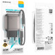 Зарядний пристрій BOROFONE BAS54A Absolute 1xUSB-C PD20W + 1xUSB QC3.0 + cable USB-C to USB-C Black (6941991116223)