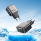 Зарядний пристрій BOROFONE BAS54A Absolute 1xUSB-C PD20W + 1xUSB QC3.0 + cable USB-C to USB-C Black (6941991116223)