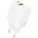 Зарядний пристрій BOROFONE BN27 Fuente 1xUSB-C PD20W + 1xUSB QC3.0 White (6941991120268)