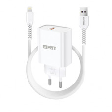 Зарядний пристрій Armorstandart AR012 Basic USB 24W + cable USB to Lightning White (ARM69894)