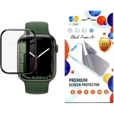 Скло захисне Drobak Apple Watch Series 10 46mm Black Frame A+ (323231)