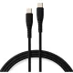 Дата кабель USB-C to USB-C 1.2m 60W Silicon Black Vinga (VCDCCC2612SB)