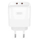 Зарядний пристрій XO L140 35W 2xUSB-C PD White (L140_White)
