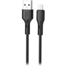 Дата кабель USB 2.0 AM to USB-C 1.0m black XO (NB230-AC.black)