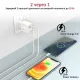 Зарядний пристрій Promate 20W PD Lightning + USB QC3.0 (icharge-pdqc3.white)