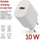 Зарядний пристрій EMOS V01B10 USB-A 10W (V01B10)