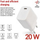 Зарядний пристрій EMOS V01G20 USB-C PD20W GaN (V01G20)
