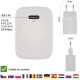 Зарядний пристрій EMOS V01G20 USB-C PD20W GaN (V01G20)
