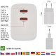 Зарядний пристрій EMOS V03G35 2xUSB-C 35W GaN (V03G35)