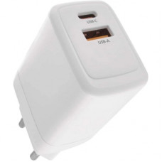 Зарядний пристрій EMOS V04G45 1xUSB-A + 1xUSB-C PD20W GaN (V04G45)