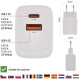 Зарядний пристрій EMOS V02G20 1xUSB-A + 1xUSB-C PD20W GaN (V02G20)