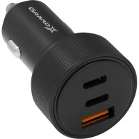 Зарядное устройство Grand-X CH-39B 50W 1xUSB + 2xUSB-C PD + QC3.0 AFC FCP SCP VOOC Black (CH-39B)