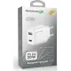 Зарядний пристрій Grand-X CH-890 Fast Charge 1xUSB-C PD20W + 1xUSB QC4.0 + AFC SCP FCP Black (CH-890)