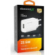 Зарядний пристрій Grand-X CH-550W Quick Charge USB QC3.0 22.5W White (CH-550W)