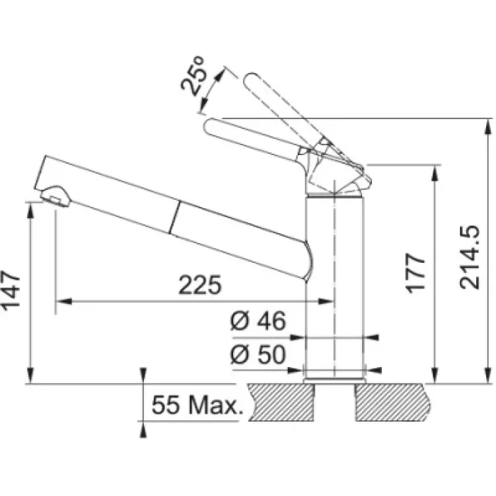 Змішувач Franke Orbit Pull Out (115.0623.147)