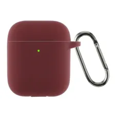 Чохол для навушників Armorstandart Ultrathin Silicone Case With Hook для Apple AirPods 2 Burgundy (ARM59680)