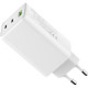 Зарядний пристрій ColorWay C101B GaN Mini 100W PD PPS 2xUSB-C + USB-A white (CW-CHS061PD-WT)
