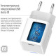 Зарядний пристрій ColorWay C101D GaN Mini 20W PD PPS USB-C + cable USB-C to Lightning white (CW-CHS059PDL-WT)