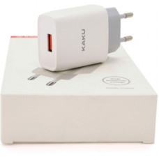 Зарядний пристрій iKAKU KSC-215 1xUSB 5V 2.1A White (KSC-215 NATU)