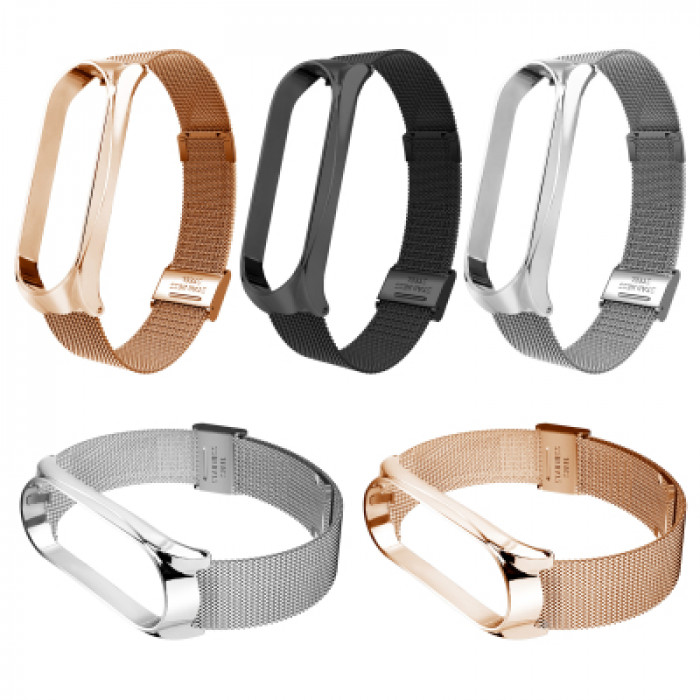 Ремінець до фітнес браслета BeCover Metal для Xiaomi Mi Smart Band 8 Gold (709359)