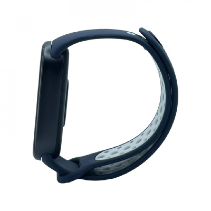 Ремінець до фітнес браслета BeCover Vents Style для Xiaomi Mi Smart Band 9 Blue-White (711987)