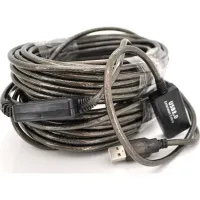 Дата кабель USB 2.0 AM/AF 20.0m active transparent Voltronic (YT-AECWC AM/AF-20.0m)