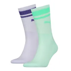 Шкарпетки Puma Crew Heritage Stripe Unisex 261058001-004 фіолетовий/м'ятний 43-46 (8718824801124)