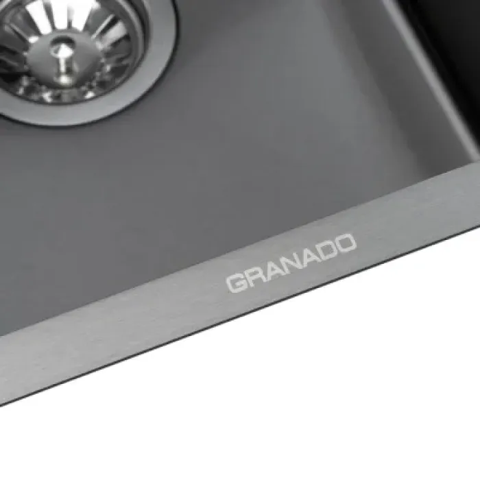 Мийка кухонна GRANADO Under top mini STEEL S201 black (GS10201B)