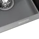 Мийка кухонна GRANADO Under top mini STEEL S201 black (GS10201B)