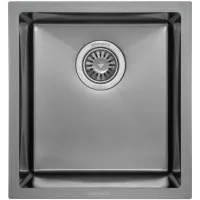 Мийка кухонна GRANADO Under top mini STEEL S201 black (GS10201B)