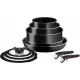 Набір посуду Tefal Ingenio Easy Cook & Clean 10 предметів чорний (L1539053)