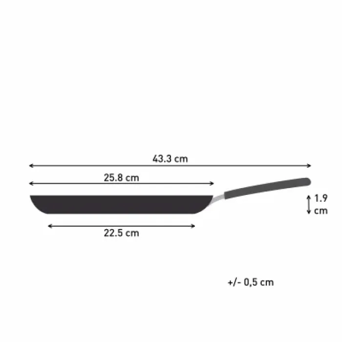 Сковорода Tefal So'' Light для млинців 25 см, алюміній, бакеліт, чорний (H0563842)