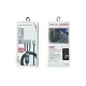 Дата кабель USB 2.0 AM to Lightning + Micro 5P + USB-C 1.2m 100W nylon black XoKo (SC-3100)