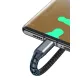 Дата кабель USB 2.0 AM to Lightning + Micro 5P + USB-C 1.2m 100W nylon black XoKo (SC-3100)