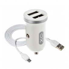 Зарядний пристрій XO 2xUSB 2.1A + cable USB to Micro 5P white (TZ08-M-WH)